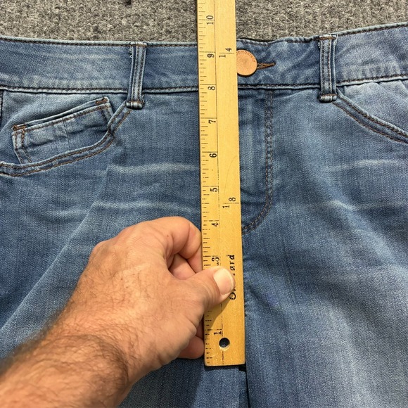 Democracy Ab Solution Womens Bootcut Jeans Size 10P Blue Denim Stretch Mid Rise - Picture 6 of 9